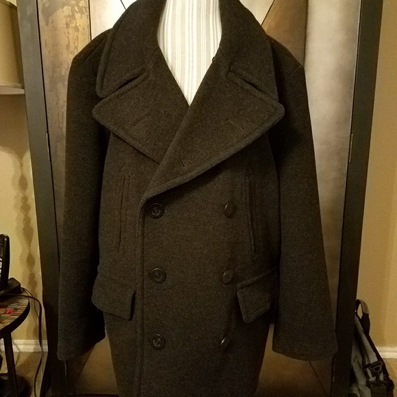 mens pea coat ralph lauren